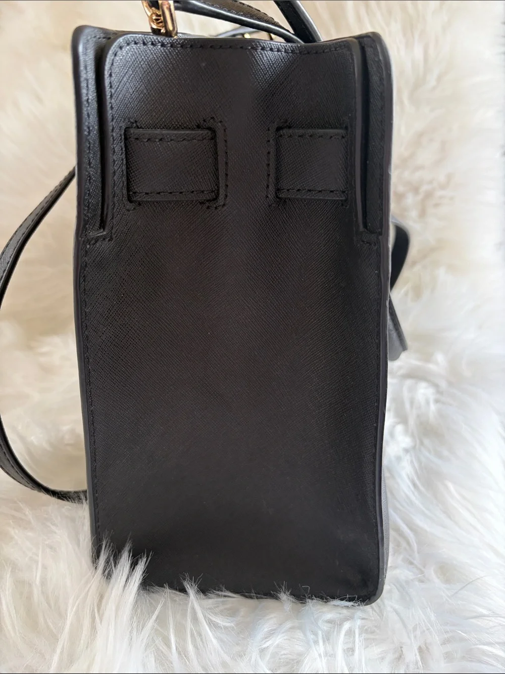 Michael Kors Dillon Black Saffiano Leather Satchel Bag